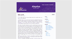 Desktop Screenshot of aloysius.blog.binusian.org
