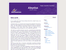 Tablet Screenshot of aloysius.blog.binusian.org